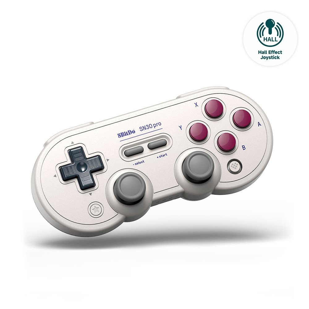 Controle Sem Fio 8BitDo SN30 Pro para Android, G Classic Hall Edition, Branco - 80DJ04 Controle Sem Fio 8BitDo SN30 Pro para Android, G Classic Hall Edition, Branco - 80DJ04
