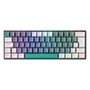 Teclado Mecânico Gamer Machenike K500-B61, RGB Switch Blue, HotSwap, C/Fio, PT-BR, Cinza e Branco