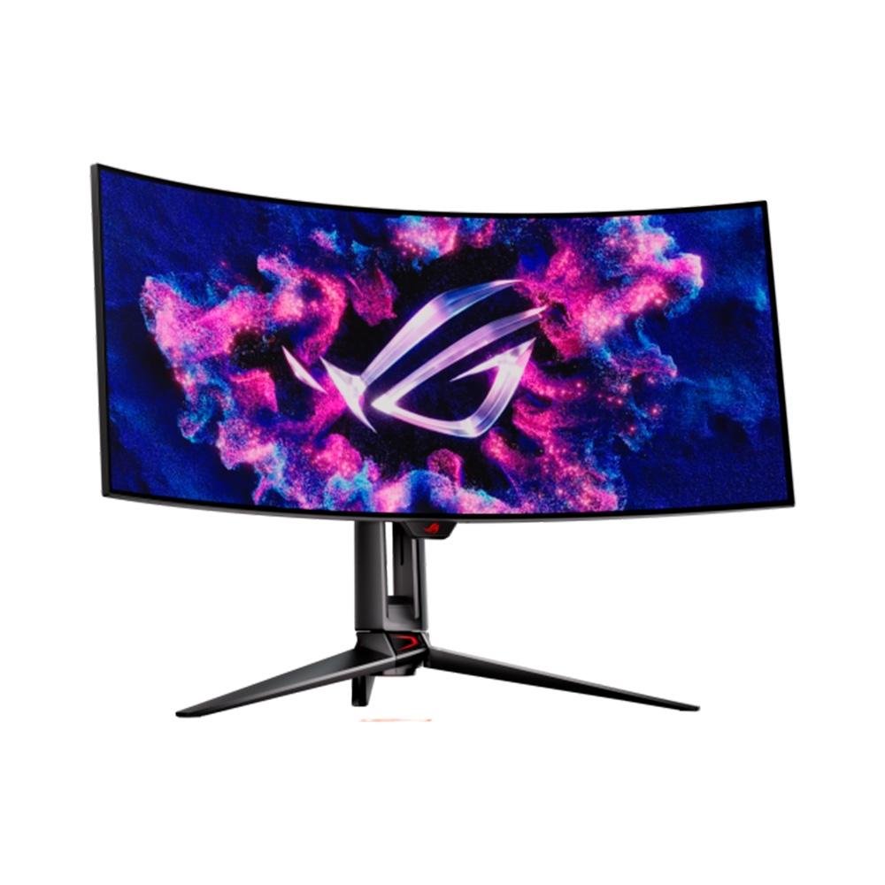 Monitor Gamer Curvo ASUS ROG Swift OLED 34", QHD, 240Hz, 0.03ms, G-Sync, HDR, Altura Ajustável, Som Integrado - PG34WCDM