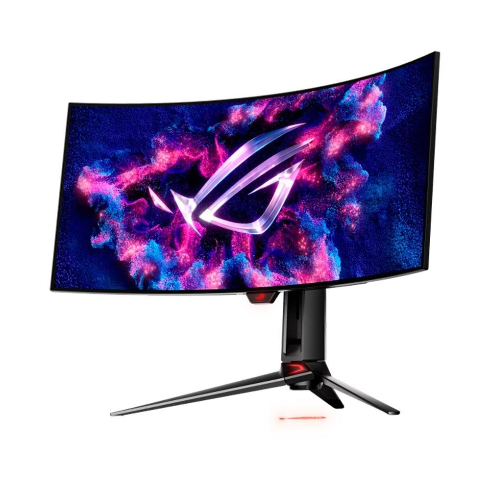 Monitor Gamer Curvo ASUS ROG Swift OLED 34", QHD, 240Hz, 0.03ms, G-Sync, HDR, Altura Ajustável, Som Integrado - PG34WCDM