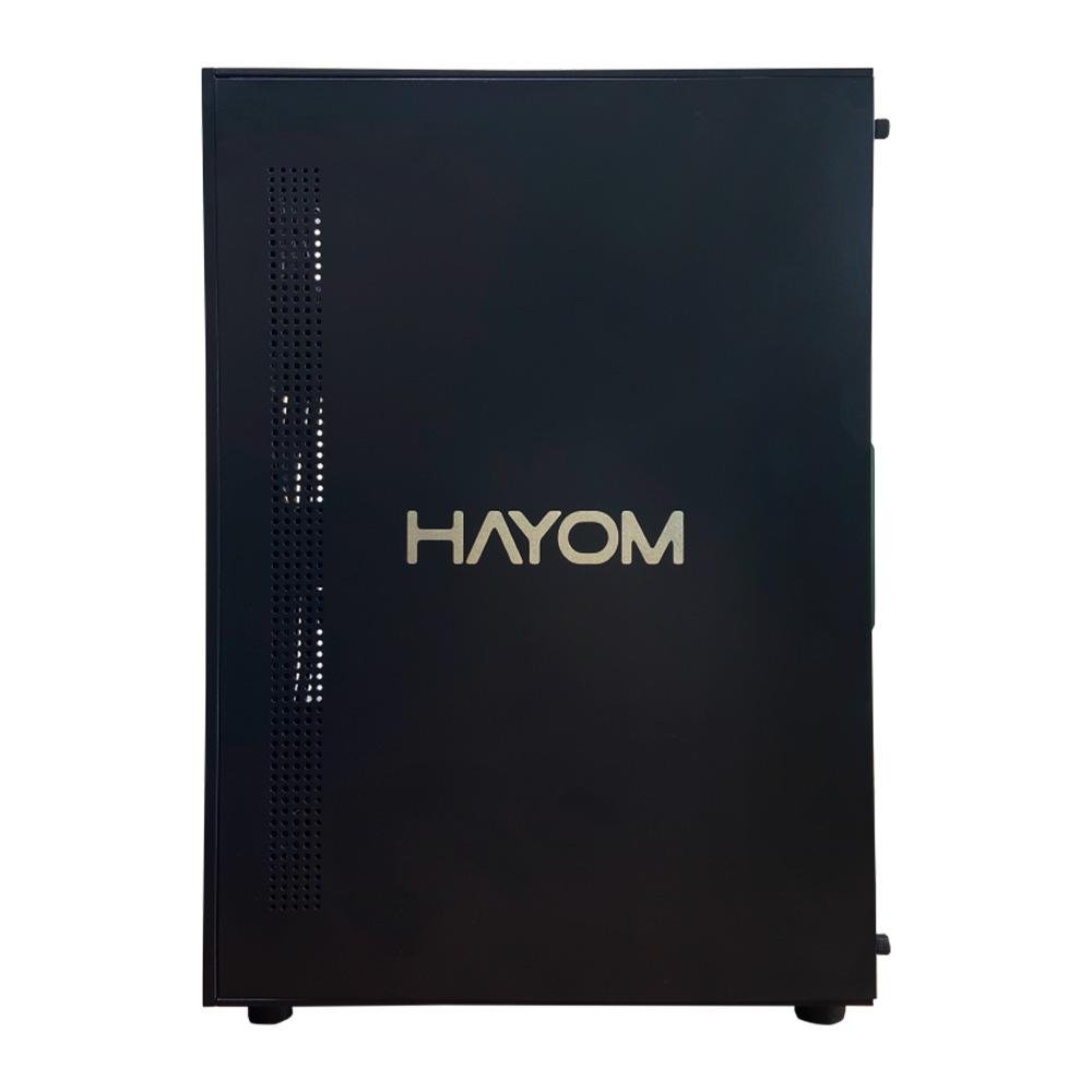 Gabinete Gamer Hayom GB1792, Mid Tower, ATX, Lateral e frontal em Vidro Temperado, com Cooler Fan, Preto - GB1792 Gabinete Gamer Hayom GB1792, Mid Tower, ATX, Lateral e frontal em Vidro Temperado, com Cooler Fan, Preto - GB1792