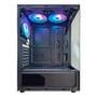 Gabinete Gamer Hayom GB1792, Mid Tower, ATX, Lateral e frontal em Vidro Temperado, com Cooler Fan, Preto - GB1792