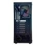 Gabinete Gamer Hayom GB1792, Mid Tower, ATX, Lateral e frontal em Vidro Temperado, com Cooler Fan, Preto - GB1792