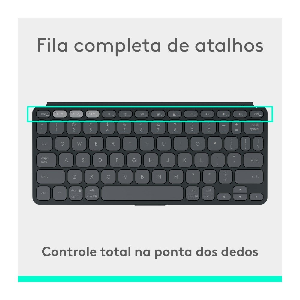 Teclado Logitech Keys-To-Go 2 | KaBuM!