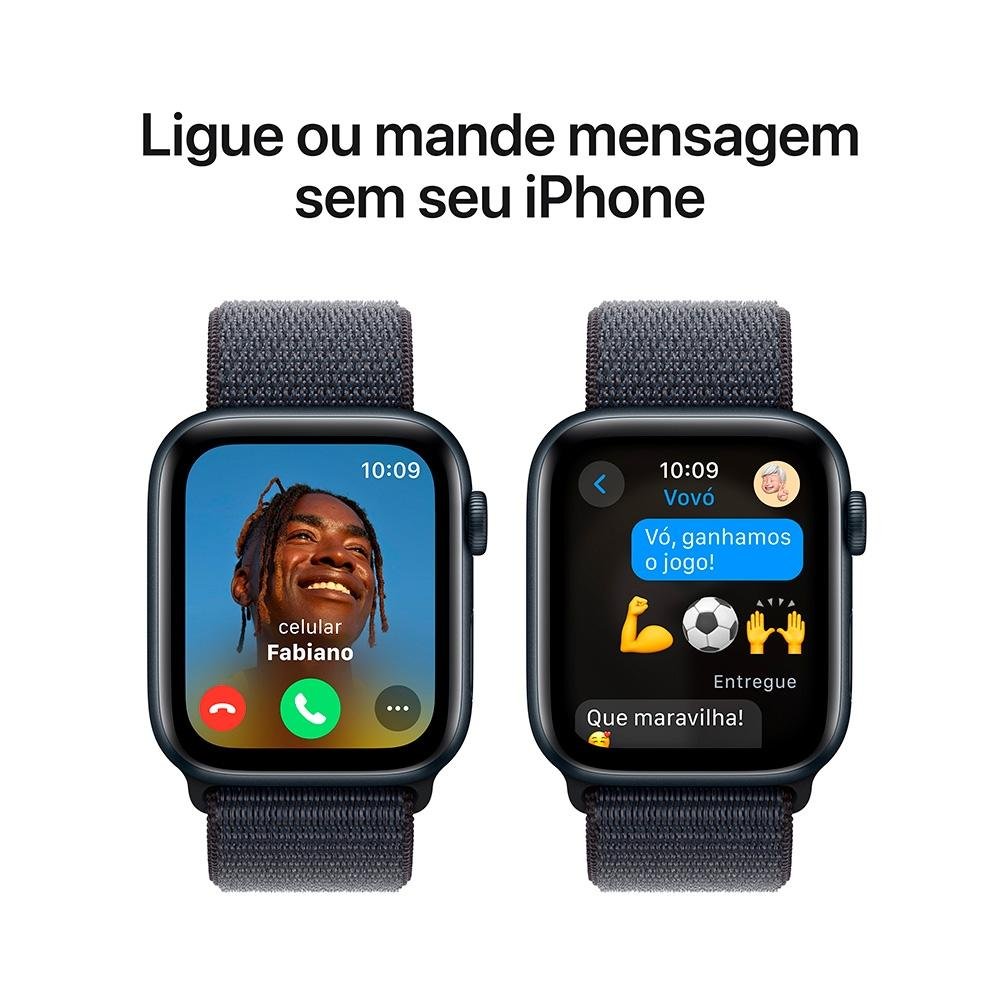 Apple Watch SE GPS, Caixa Meia-Noite 44mm | KaBuM!