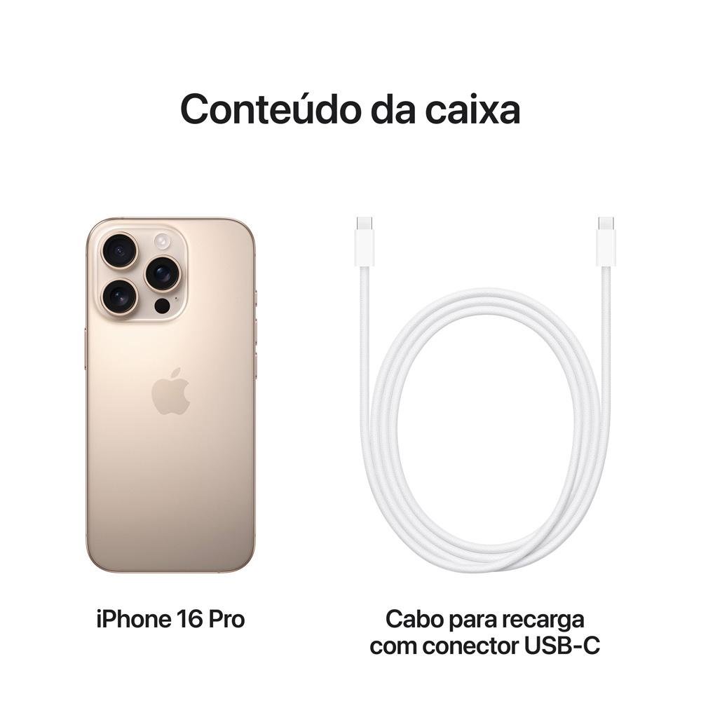 iPhone 16 Pro 256GB Titânio-Deserto: o Novo iPhone