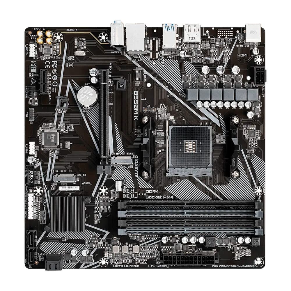 Placa-Mãe Gigabyte B550M K | KaBuM!