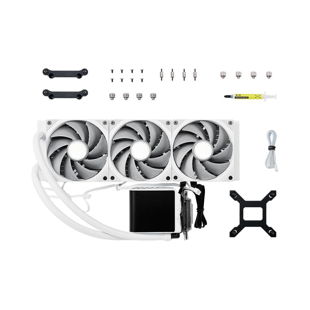 Water cooler Tryx Panorama AIO, 360mm, Branco - L-P360N-DS3M-G1W
