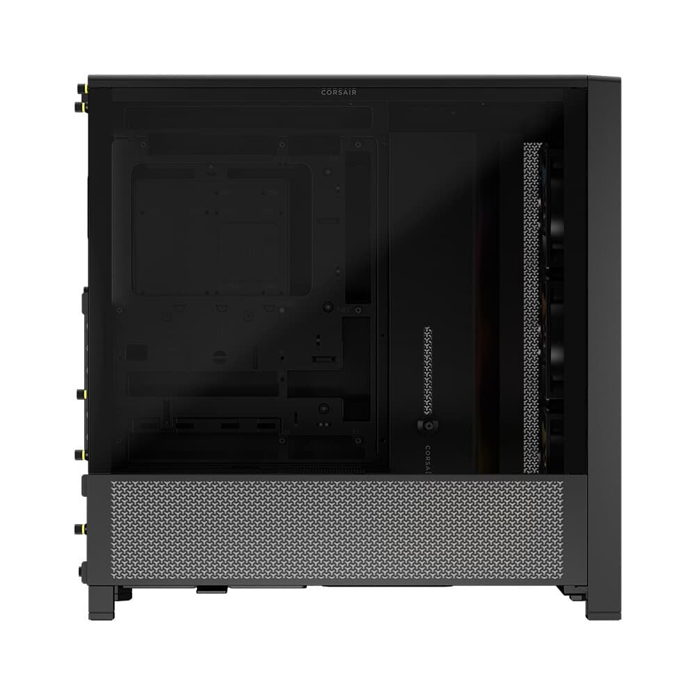 Gabinete Gamer Corsair 4000D RS ARGB, Mid Tower, Lateral em Vidro, com 3x Fans RS ARGB, Preto - CC-9011296-WW Gabinete Gamer Corsair 4000D RS ARGB, Mid Tower, Lateral em Vidro, com 3x Fans RS ARGB, Preto - CC-9011296-WW