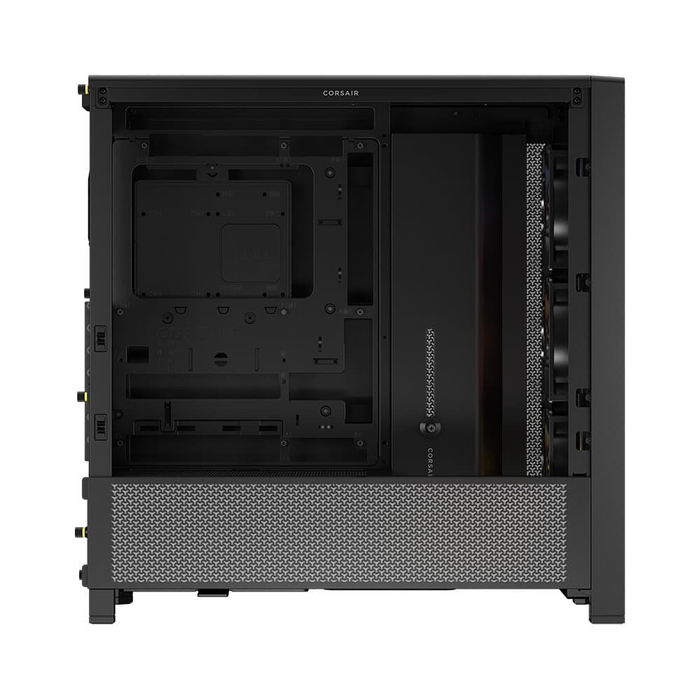 Gabinete Gamer Corsair 4000D RS ARGB, Mid Tower, Lateral em Vidro, com 3x Fans RS ARGB, Preto - CC-9011296-WW Gabinete Gamer Corsair 4000D RS ARGB, Mid Tower, Lateral em Vidro, com 3x Fans RS ARGB, Preto - CC-9011296-WW