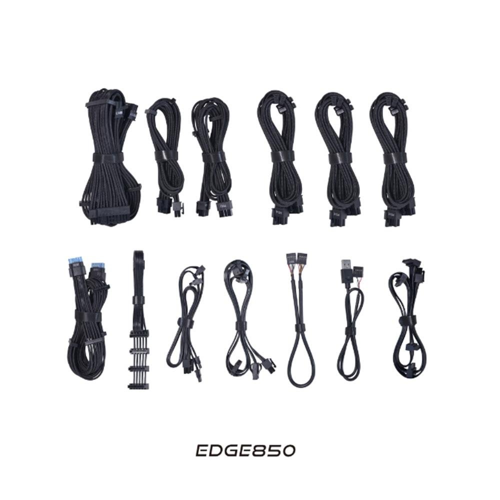 Fonte Gamer LIAN LI Edge850, 850W, 80 Plus Platinum, Preto - EG0850 BLACK EU