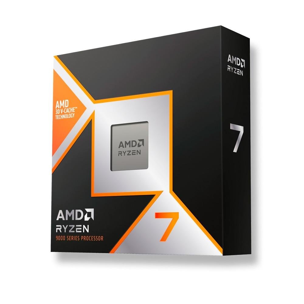 Processador AMD Ryzen 7 9800X3D, Cache 8MB, 8 Núcleos, 16 Threads, AM5 - 100-100001084WOF