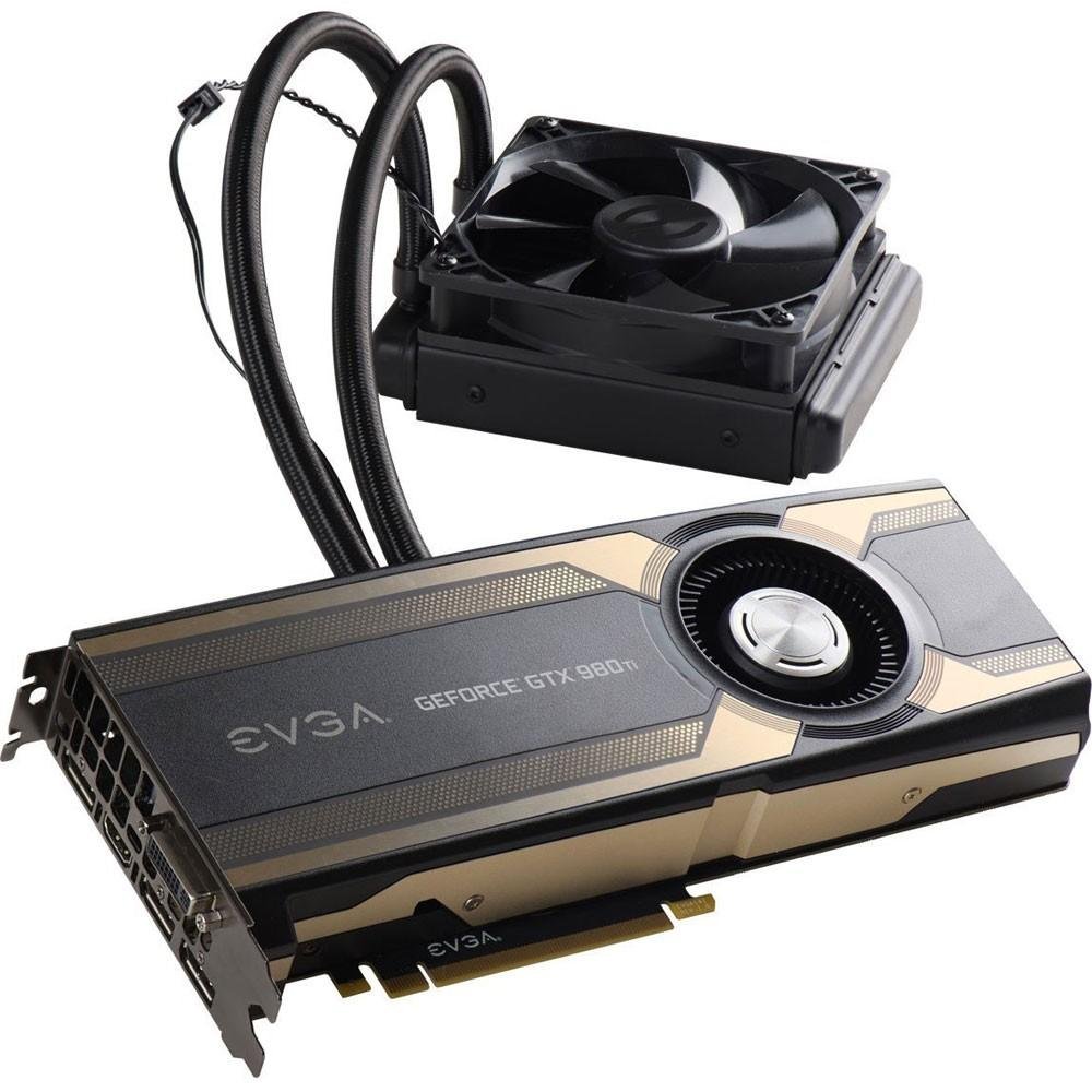 Placa de Vídeo VGA EVGA GeForce GTX 980 Ti HYBRID 6GB DDR5 384 bits 4K Ready PCI-E 3.0 06G-P4-1996-KR