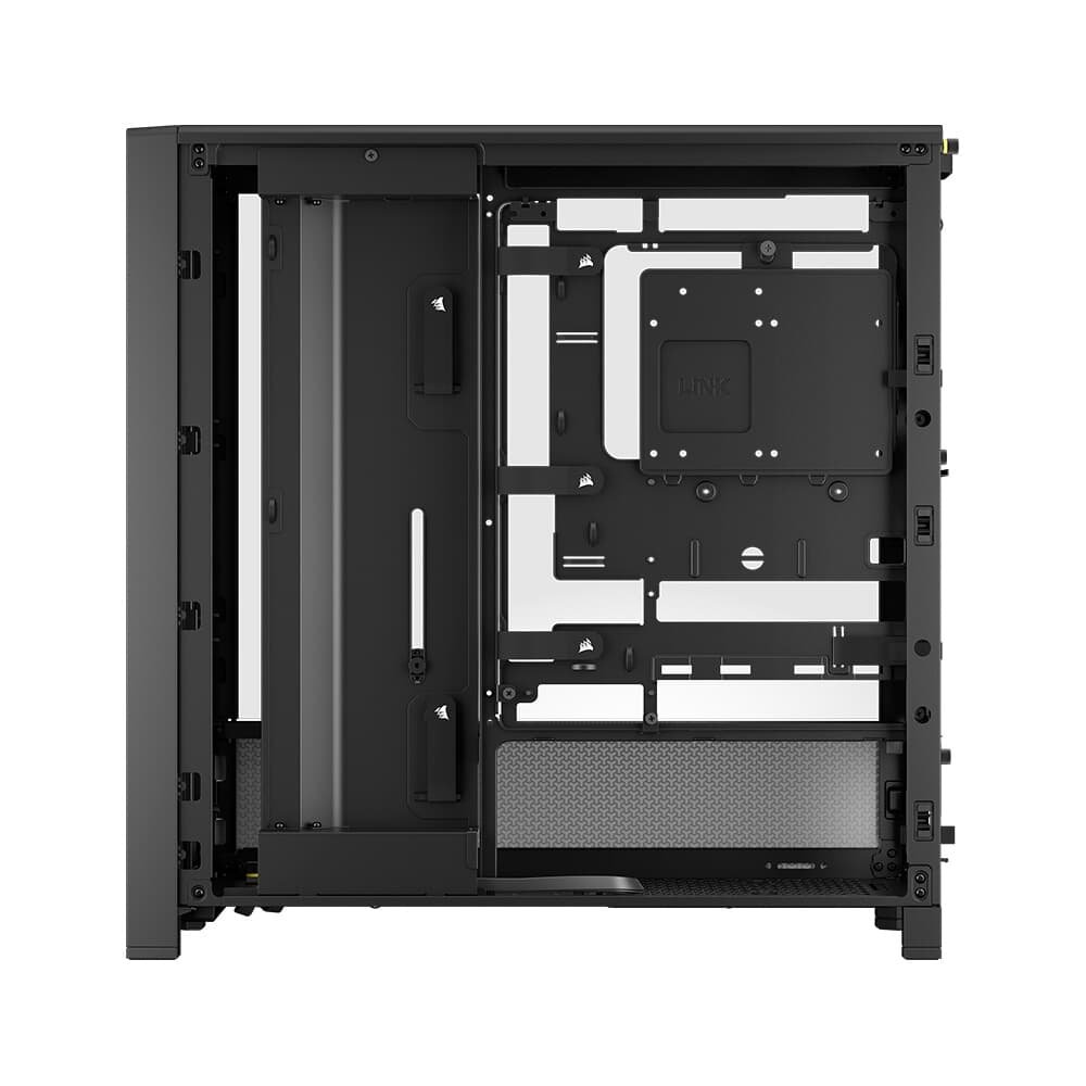 Gabinete Corsair Frame 4000D RS, Mid Tower, ATX, Leteral em Vidro, Modular High, Airflow, Sem FANs, Preto - CC-9011312-WW