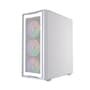 Gabinete Gamer Bluecase BG-050 X-frame SE, Mid Tower, 3x Fan ARGB, Lateral em Vidro, Branco e Cinza - BG-050SEWGBX