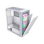 Gabinete Gamer Bluecase BG-050 X-frame SE, Mid Tower, 3x Fan ARGB, Lateral em Vidro, Branco e Cinza - BG-050SEWGBX