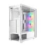 Gabinete Gamer Bluecase BG-050 X-frame SE, Mid Tower, 3x Fan ARGB, Lateral em Vidro, Branco e Cinza - BG-050SEWGBX