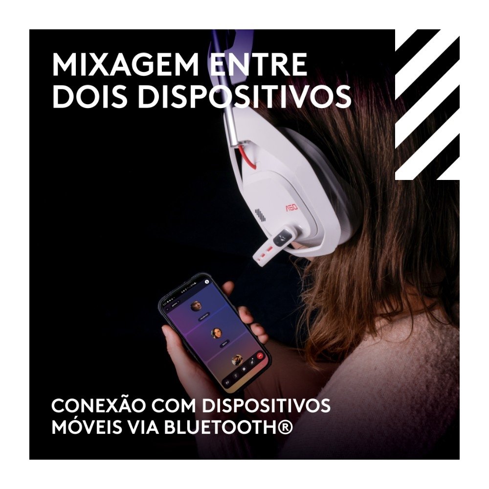 Headset Gamer Sem Fio Astro Gaming A50 LIGHTSPEED + Base Station (Gen 5) Com Tecnologia PLAYSYNC AUDIO, Bluetooth, Branco - 939-002229 Headset Gamer Sem Fio Astro Gaming A50 LIGHTSPEED + Base Station (Gen 5) Com Tecnologia PLAYSYNC AUDIO, Bluetooth, Branco - 939-002229