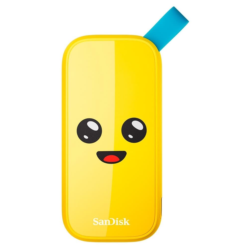 SSD Externo SanDisk Fortnite, 1TB, USB 3.2 Gen 2, Portátil, Leitura: 800 MB/s, Amarelo - SDSSDE30-1T00-G25F SSD Externo SanDisk Fortnite, 1TB, USB 3.2 Gen 2, Portátil, Leitura: 800 MB/s, Amarelo - SDSSDE30-1T00-G25F