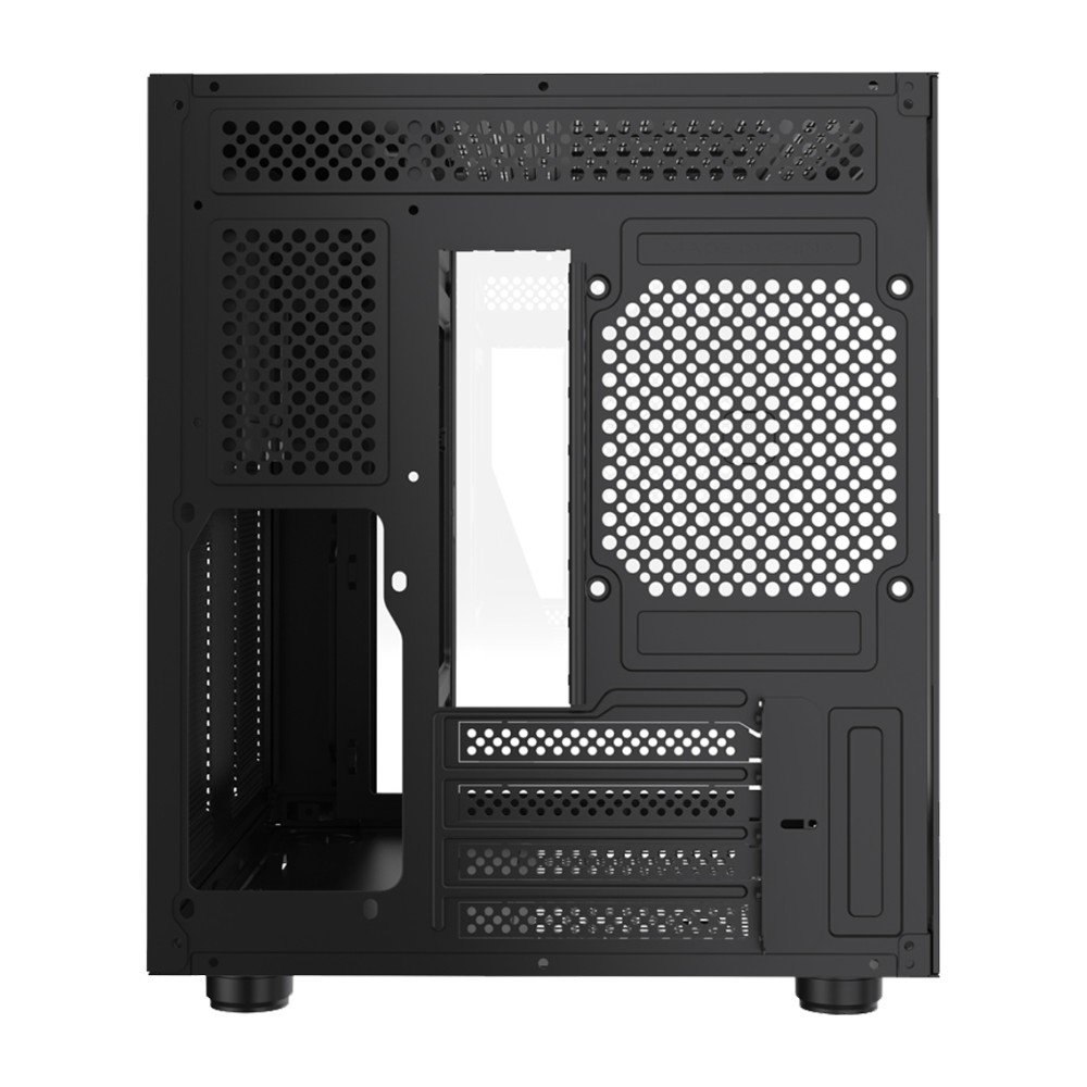 Gabinete Gamer Kalkan Midgard, Mid Tower, Micro-ATX, Lateral em Vidro Temperado, Sem FANs, Preto - KLK00039