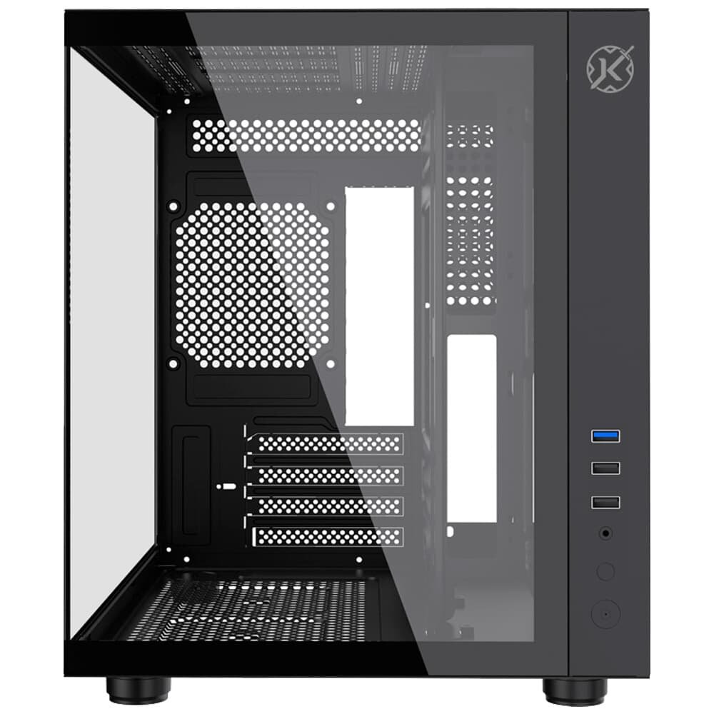 Gabinete Kalkan Midgard, Mid Tower, Lateral em Vidro, Micro-ATX, Preto - KLK00039