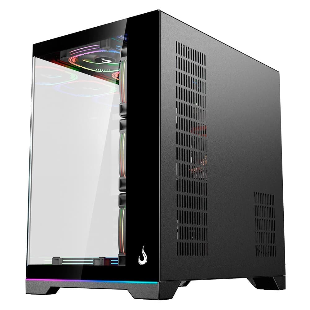 Gabinete Gamer Rise Mode Galaxy Glass Standard V2, LED ARGB, Mid Tower, Lateral em Vidro, 10 Fans ARGB, Preto - RM-GA-GGSB2L-ARGB Gabinete Gamer Rise Mode Galaxy Glass Standard V2, LED ARGB, Mid Tower, Lateral em Vidro, 10 Fans ARGB, Preto - RM-GA-GGSB2L-ARGB
