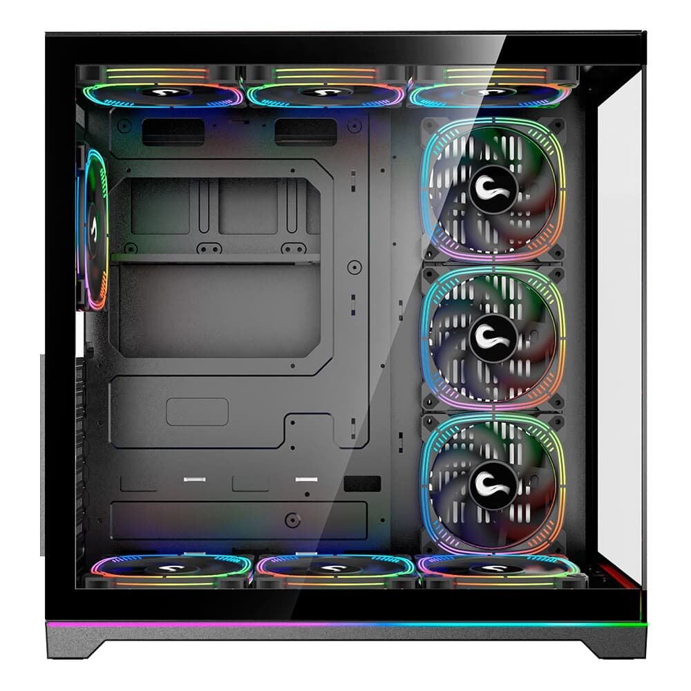 Gabinete Gamer Rise Mode Galaxy Glass Standard V2, LED ARGB, Mid Tower, Lateral em Vidro, 10 Fans ARGB, Preto - RM-GA-GGSB2L-ARGB Gabinete Gamer Rise Mode Galaxy Glass Standard V2, LED ARGB, Mid Tower, Lateral em Vidro, 10 Fans ARGB, Preto - RM-GA-GGSB2L-ARGB