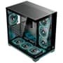Gabinete Gamer Rise Mode Galaxy Glass Standard V2, LED ARGB, Mid Tower, Lateral em Vidro, 10 Fans ARGB, Preto - RM-GA-GGSB2L-ARGB