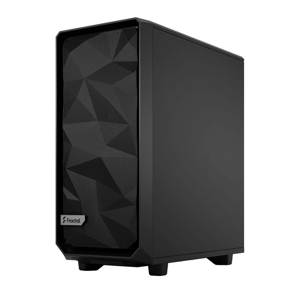 Gabinete Gamer Fractal Design Meshify 2 Compact, Mid Tower, ATX, Lateral em Vidro, TG Dark Tint, Preto - FD-C-MES2C-02 Gabinete Gamer Fractal Design Meshify 2 Compact, Mid Tower, ATX, Lateral em Vidro, TG Dark Tint, Preto - FD-C-MES2C-02