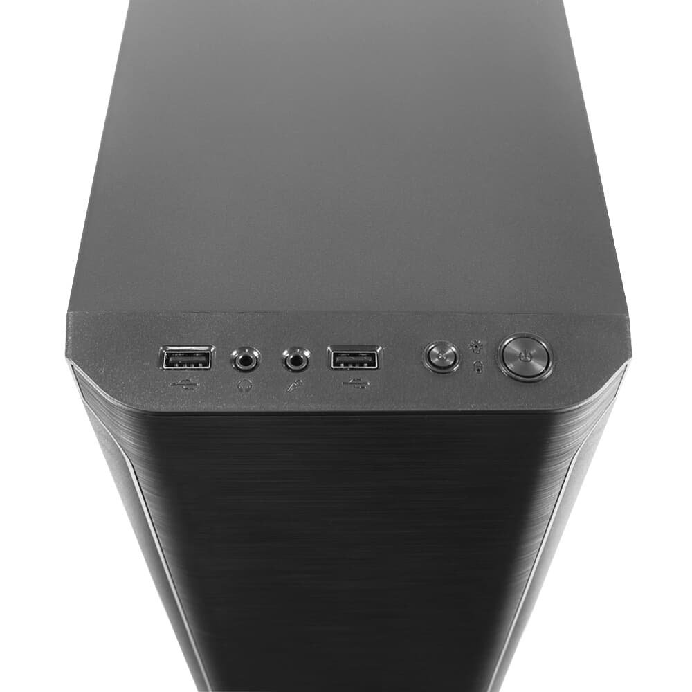 Gabinete C3Tech Micro ATX, Mid Tower, com Fonte 200W, Sem FANs, Preto - MT-30BK