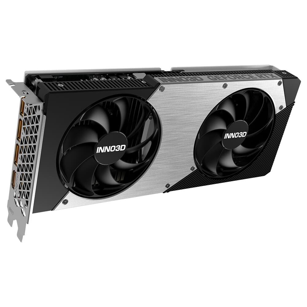 Placa de Video Inno3D RTX 5060 Twin X2 NVIDIA Geforce, 8GB, 2527MHz, 128bits, FP4 e DLSS 4, Ray Tracing - N50602-08D7X-195070N Placa de Video Inno3D RTX 5060 Twin X2 NVIDIA Geforce, 8GB, 2527MHz, 128bits, FP4 e DLSS 4, Ray Tracing - N50602-08D7X-195070N