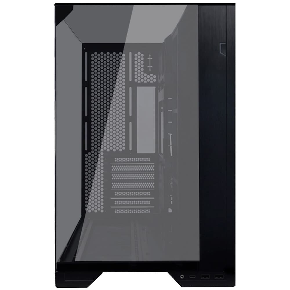 Gabinete Gamer Lian Li O11 Vision Compact, E-ATX, Lateral em Vidro Temperado, Sem FANs, Preto - O11VPX-M BLACK
