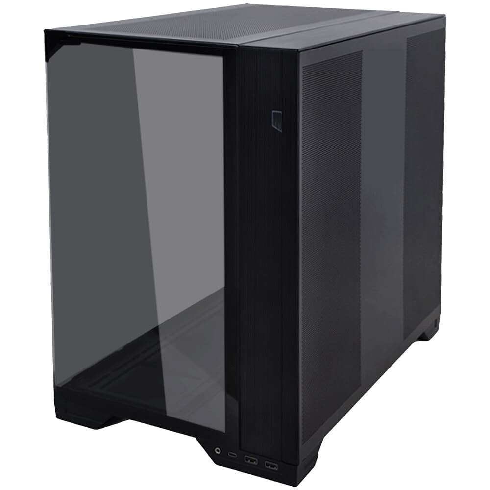 Gabinete Gamer Lian Li O11 Vision Compact, E-ATX, Lateral em Vidro Temperado, Sem FANs, Preto - O11VPX-M BLACK