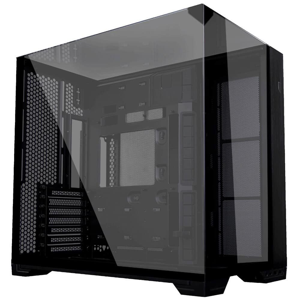 Gabinete Gamer Lian Li O11 Vision Compact, E-ATX, Lateral em Vidro Temperado, Sem FANs, Preto - O11VPX-M BLACK