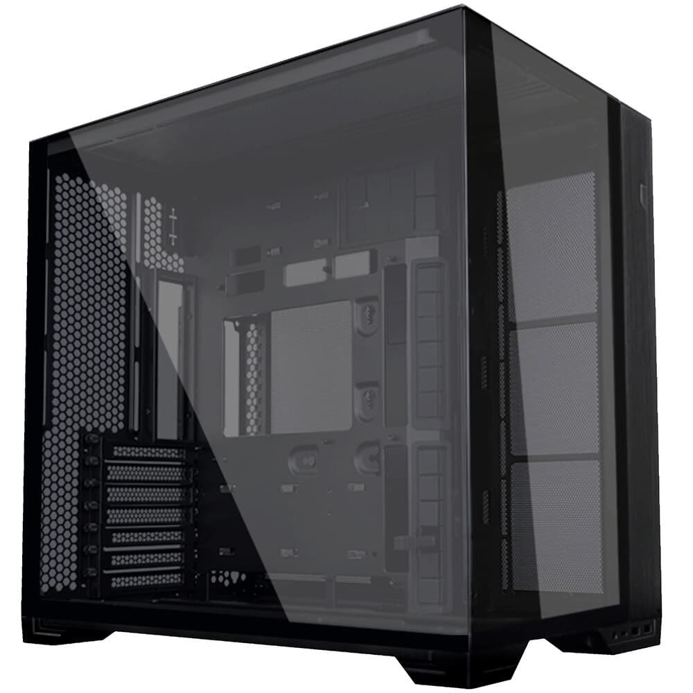 Gabinete Gamer Lian Li O11 Vision Compact, E-ATX, Lateral em Vidro Temperado, Sem FANs, Preto - O11VPX-M BLACK