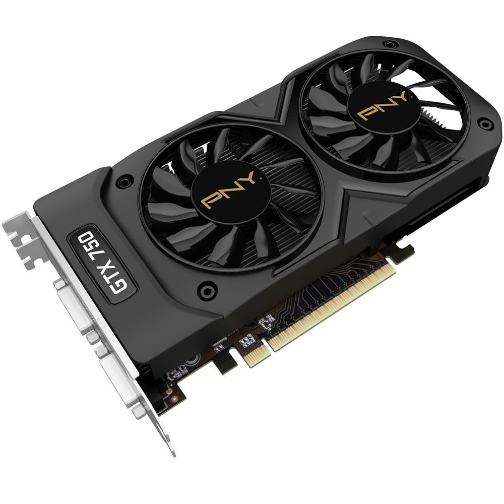 Placa de Vídeo VGA PNY GTX 750 2GB Dual Fan GDDR5 128Bits 5400MHZ DVI MINI-DMI VCGGTX7502XPB-BB Placa de Vídeo VGA PNY GTX 750 2GB Dual Fan GDDR5 128Bits 5400MHZ DVI MINI-DMI VCGGTX7502XPB-BB