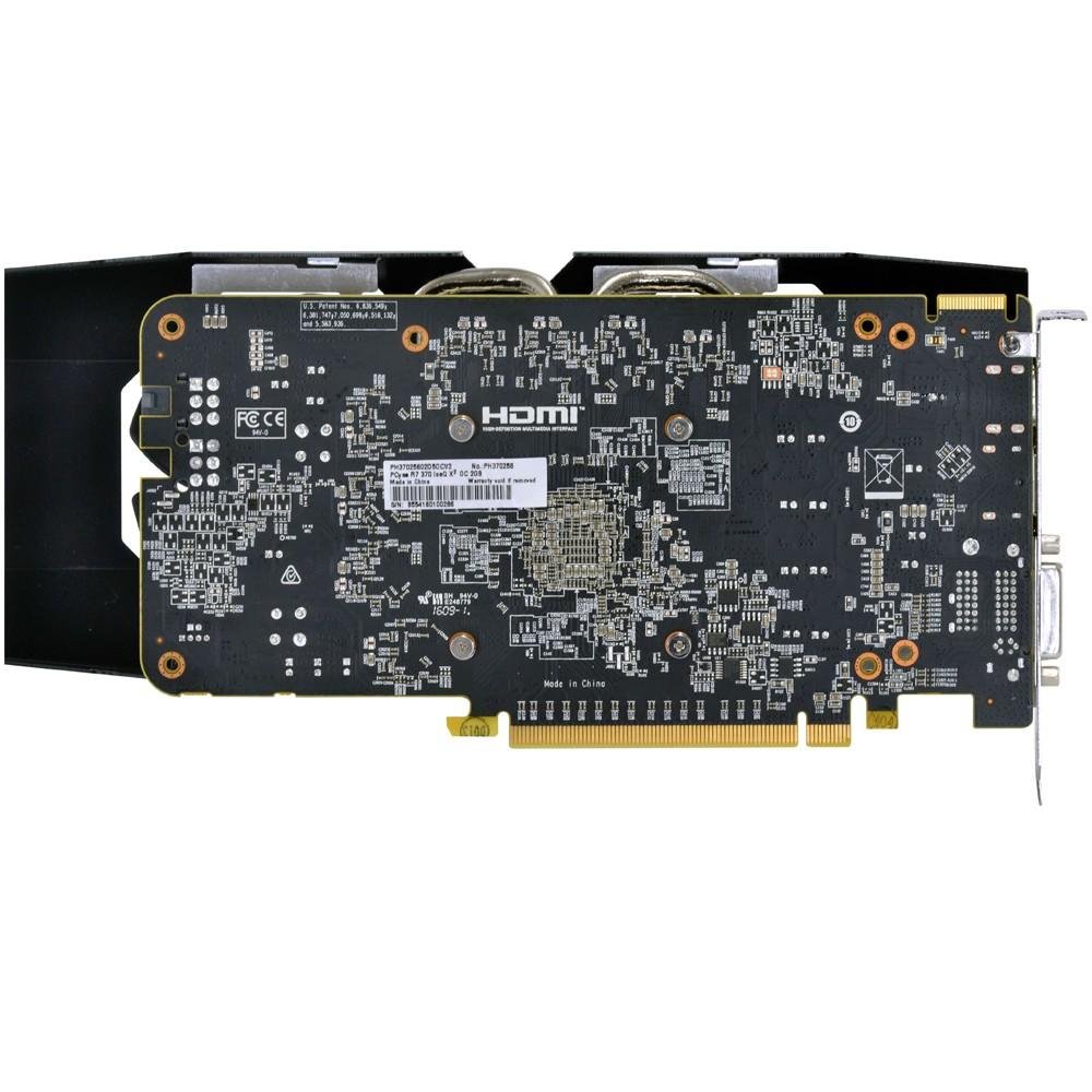 Placa de Vídeo VGA AMD PcYes RADEON R7 370 2GB GDDR5 256Bits Hammer X OC Edition Dual-FAN PH37025602D5OCV2