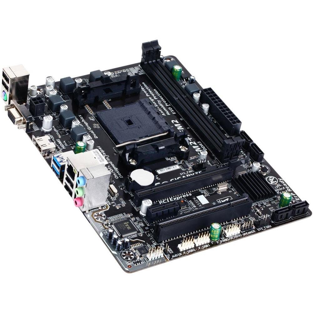 Placa-Mãe Gigabyte GA-F2A68HM-H, AMD FM2+, mATX, DDR3