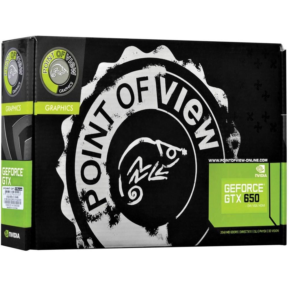 Placa de Vídeo VGA Point of View GeForce GTX 650 2GB DDR5 128-Bits PCI-Express 3.0 - VGA-650-C1-2048 Placa de Vídeo VGA Point of View GeForce GTX 650 2GB DDR5 128-Bits PCI-Express 3.0 - VGA-650-C1-2048