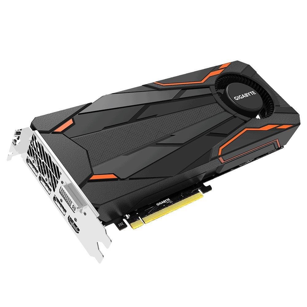 Placa de Vídeo VGA Gigabyte NVIDIA GeForce GTX 1080 Turbo OC 8G - GV-N1080TTOC-8GD Placa de Vídeo VGA Gigabyte NVIDIA GeForce GTX 1080 Turbo OC 8G - GV-N1080TTOC-8GD