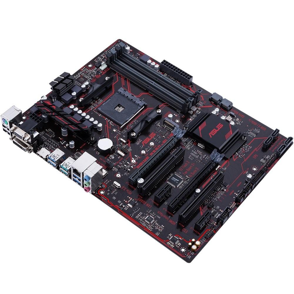 Placa-Mãe Asus Prime B350-Plus, AMD AM4, ATX, DDR4 Placa-Mãe Asus Prime B350-Plus, AMD AM4, ATX, DDR4