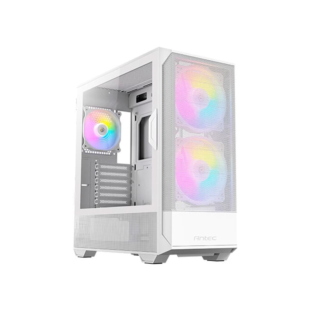 Gabinete Gamer Antec Nx416l, ARGB, Mid Tower, Lateral De Vidro, Branco - 0-761345-10016-8 Gabinete Gamer Antec Nx416l, ARGB, Mid Tower, Lateral De Vidro, Branco - 0-761345-10016-8