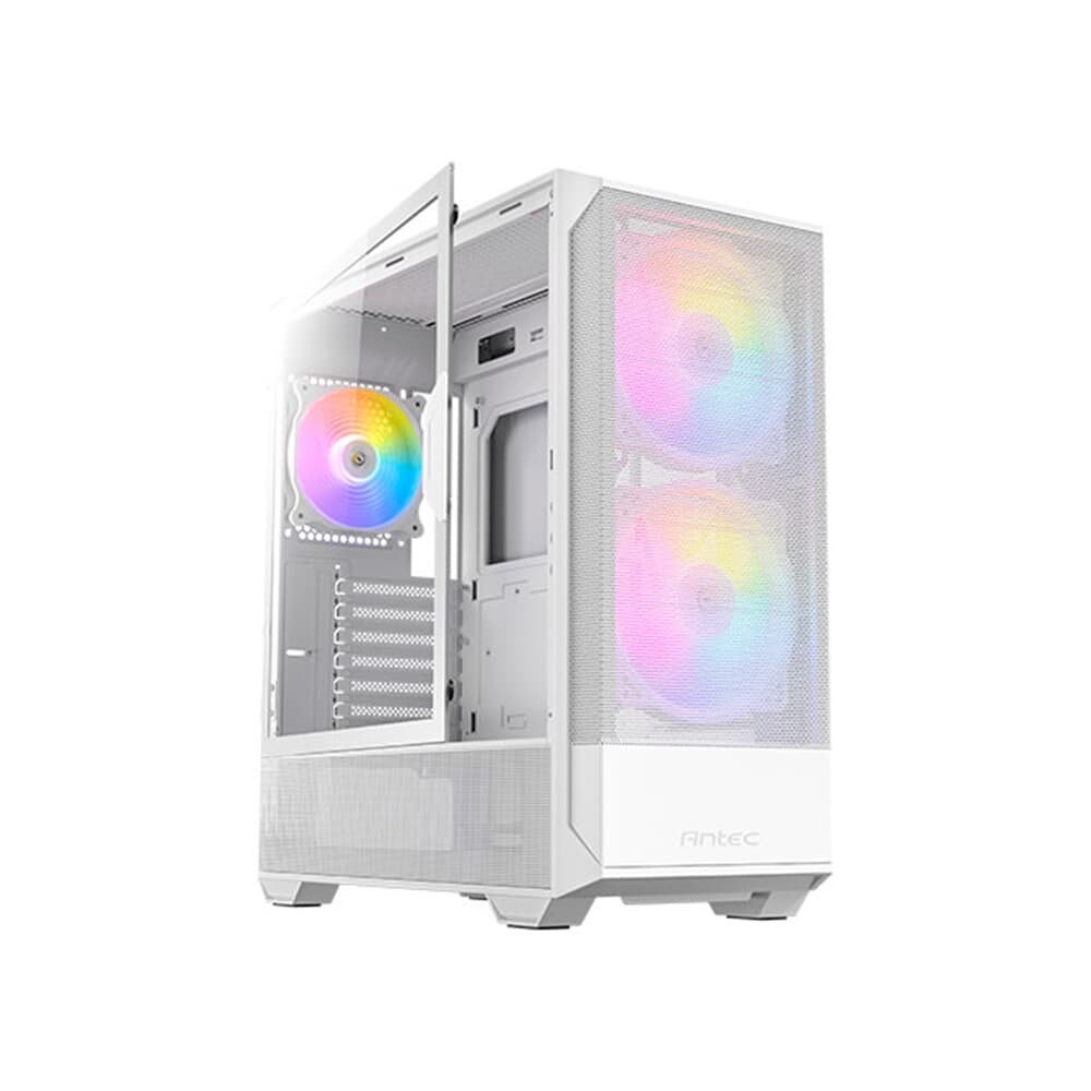 Gabinete Gamer Antec Nx416l, ARGB, Mid Tower, Lateral De Vidro, Branco - 0-761345-10016-8 Gabinete Gamer Antec Nx416l, ARGB, Mid Tower, Lateral De Vidro, Branco - 0-761345-10016-8
