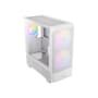 Gabinete Gamer Antec Nx416l, ARGB, Mid Tower, Lateral De Vidro, Branco - 0-761345-10016-8