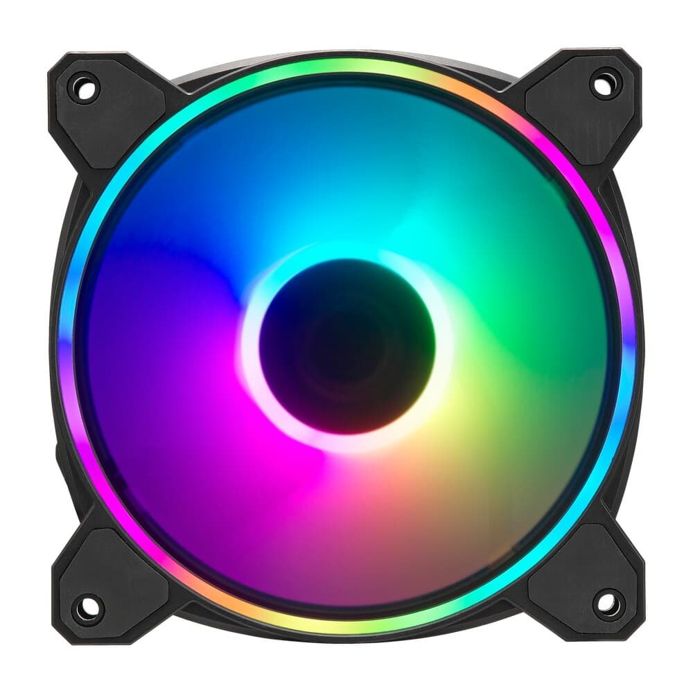 Kit Ventoinhas para Gabinete Cooler Master MasterFan MF120 Halo2 3in1, 120mm, Iluminação RGB - MFL-B2DN-213P2-R2