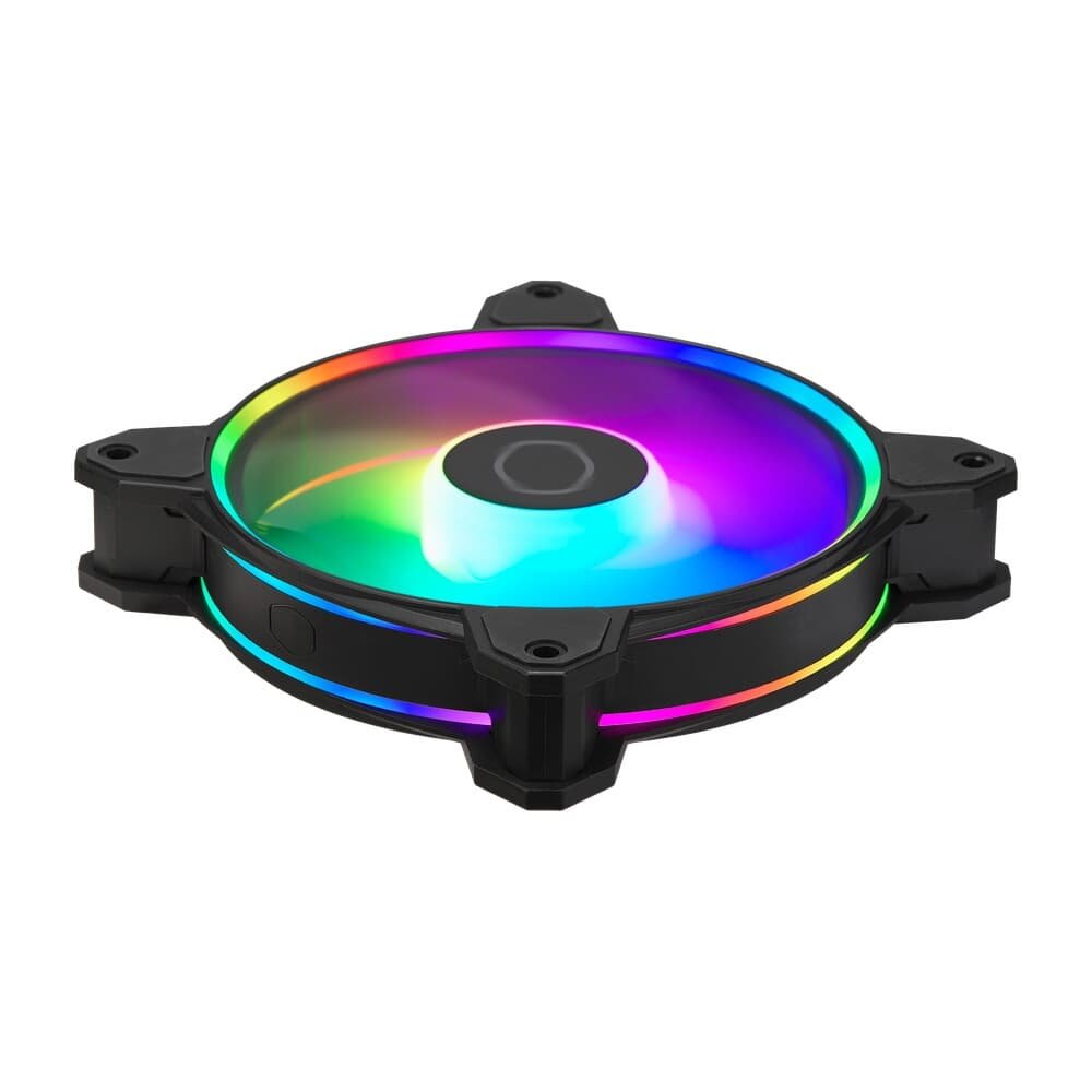 Kit Ventoinhas para Gabinete Cooler Master MasterFan MF120 Halo2 3in1, 120mm, Iluminação RGB - MFL-B2DN-213P2-R2