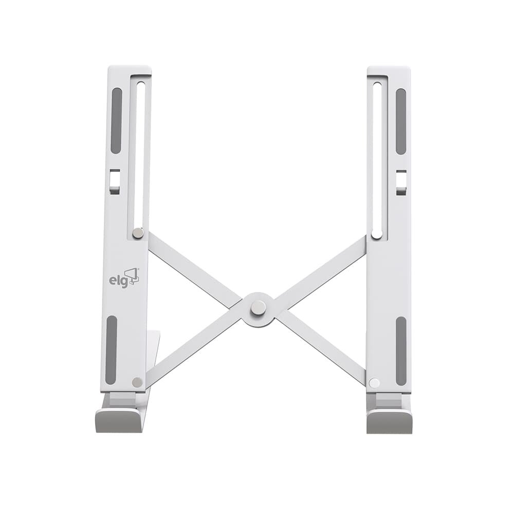 Suporte de Mesa Portátil para Notebook e Laptop ELG, 10" a 17.3", 10 Níveis de Altura, Branco - NTB8520W