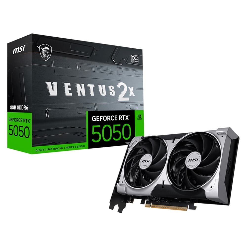 MSI RTX5050 8G VENTUS 2X OC 保証書なし、付属箱無し Placa de Vídeo MSI RTX 5050 8G VENTUS 2X OC | KaBu