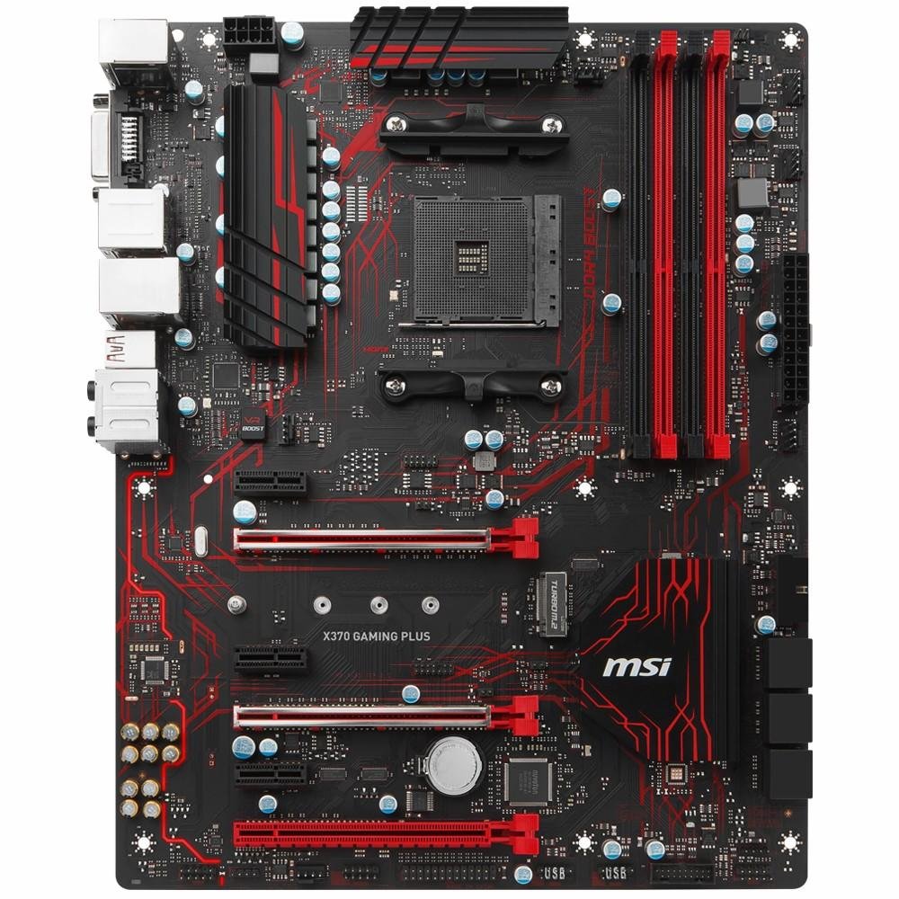 Placa-Mãe MSI p/ AMD AM4 ATX X370 GAMING PLUS DDR4 Placa-Mãe MSI p/ AMD AM4 ATX X370 GAMING PLUS DDR4