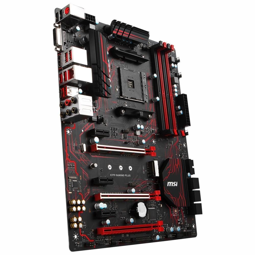 Placa-Mãe MSI p/ AMD AM4 ATX X370 GAMING PLUS DDR4 Placa-Mãe MSI p/ AMD AM4 ATX X370 GAMING PLUS DDR4
